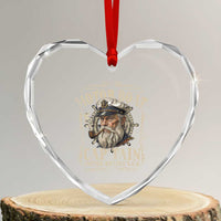 Motor Boat Captain Heart Crystal Glass Ornament Funny Pontoon Boating Motor Boatin Lake