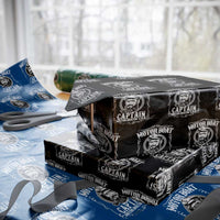 Motor Boat Captain Wrapping Paper Roll Funny Boating Pontoon Party Motor Boatin Lake Life - Wonder Print Shop