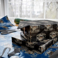 Motor Boat Captain Wrapping Paper Roll Funny Pontoon Boating Motor Boatin Lake
