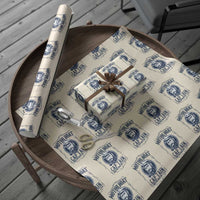 Motor Boat Captain Wrapping Paper Roll Funny Pontoon Boating Motor Boatin Lake Life - Wonder Print Shop