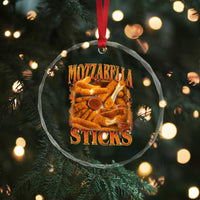 Mozzarella Sticks Crystal Glass Ornament Funny Foodie Meme Snack Lover Vintage 90s - Wonder Print Shop