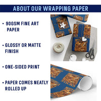 Mozzarella Sticks Wrapping Paper Roll Funny Foodie Meme Snack Lover Vintage 90s - Wonder Print Shop