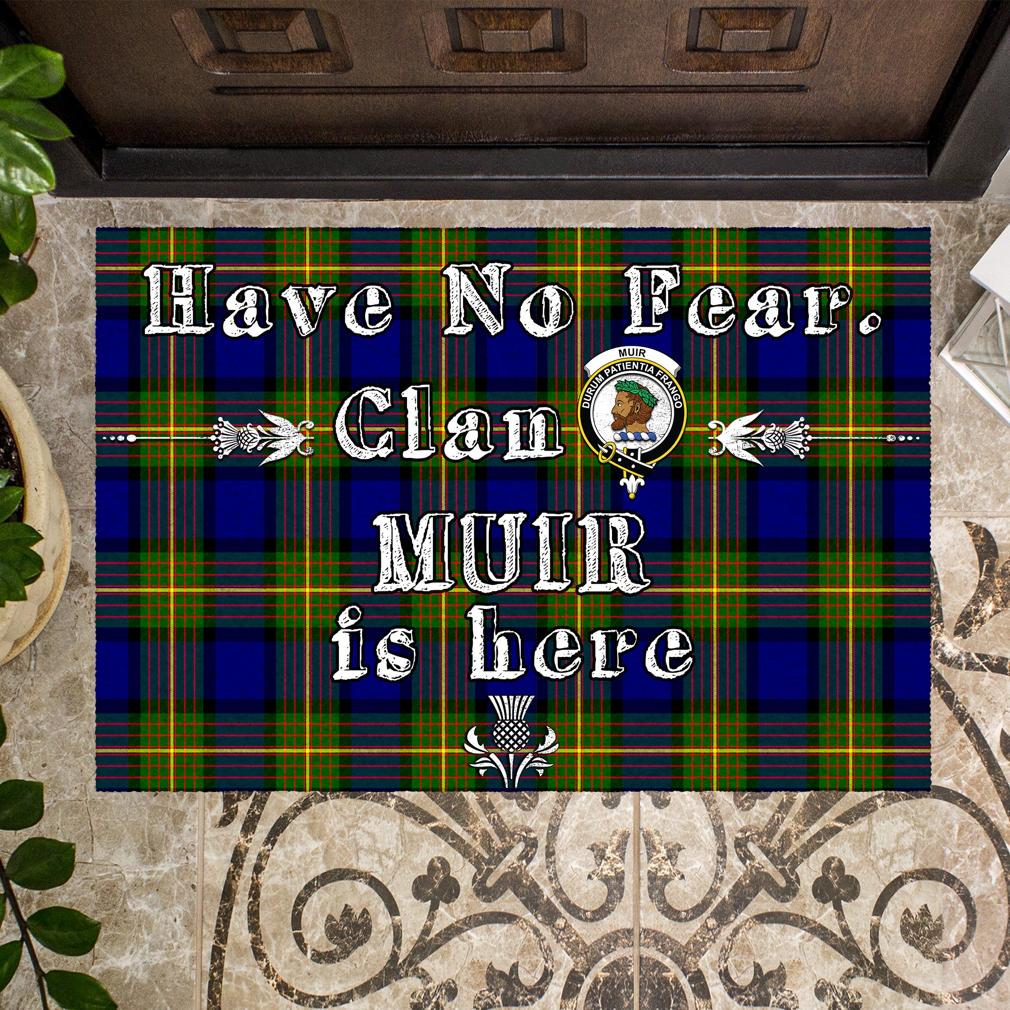 muir-clan-tartan-door-mat-family-crest-have-no-fear-tartan-door-mat