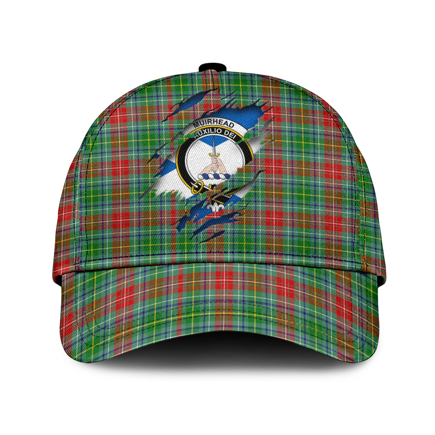 muirhead-tartan-plaid-cap-family-crest-in-me-style-tartan-baseball-cap