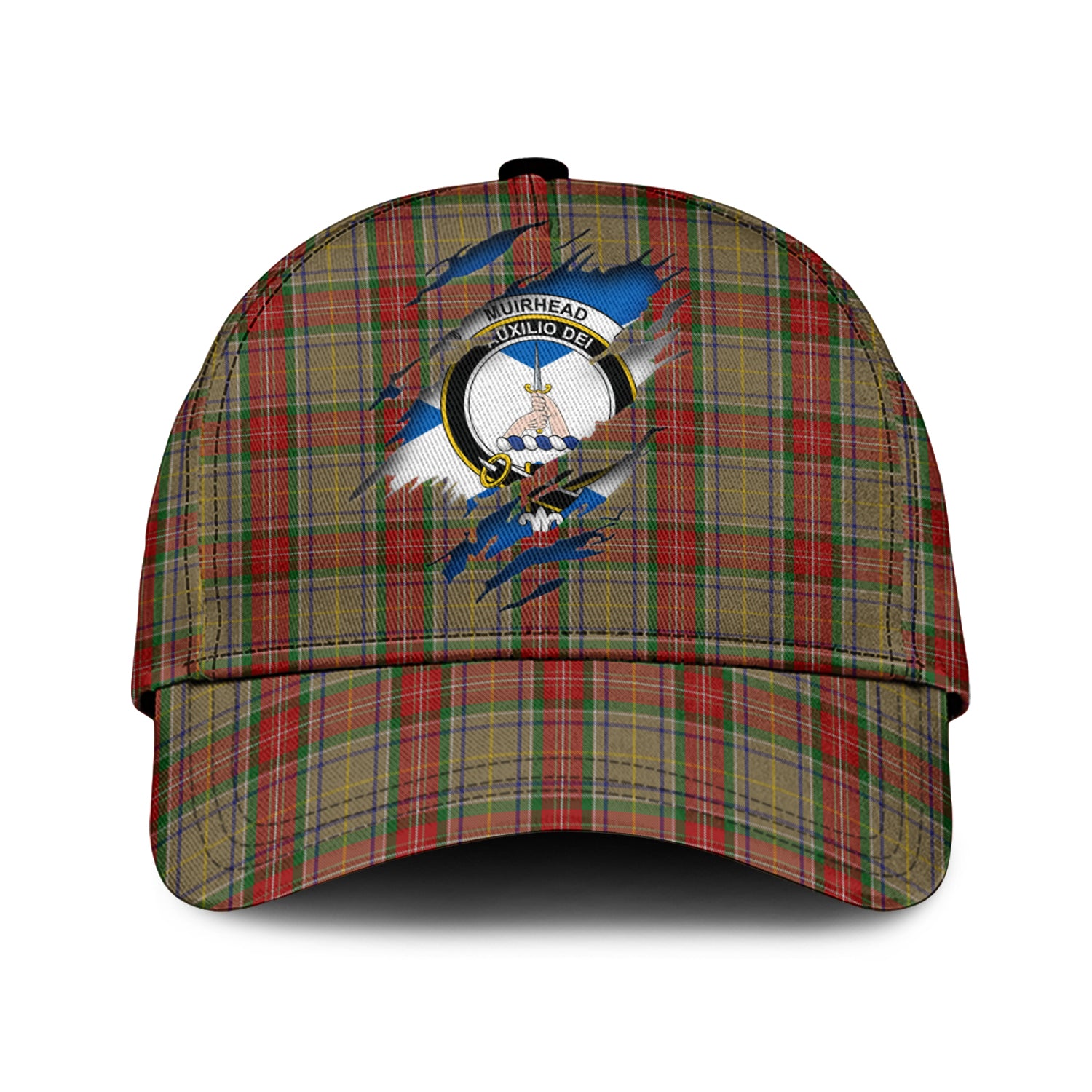 muirhead-old-tartan-plaid-cap-family-crest-in-me-style-tartan-baseball-cap