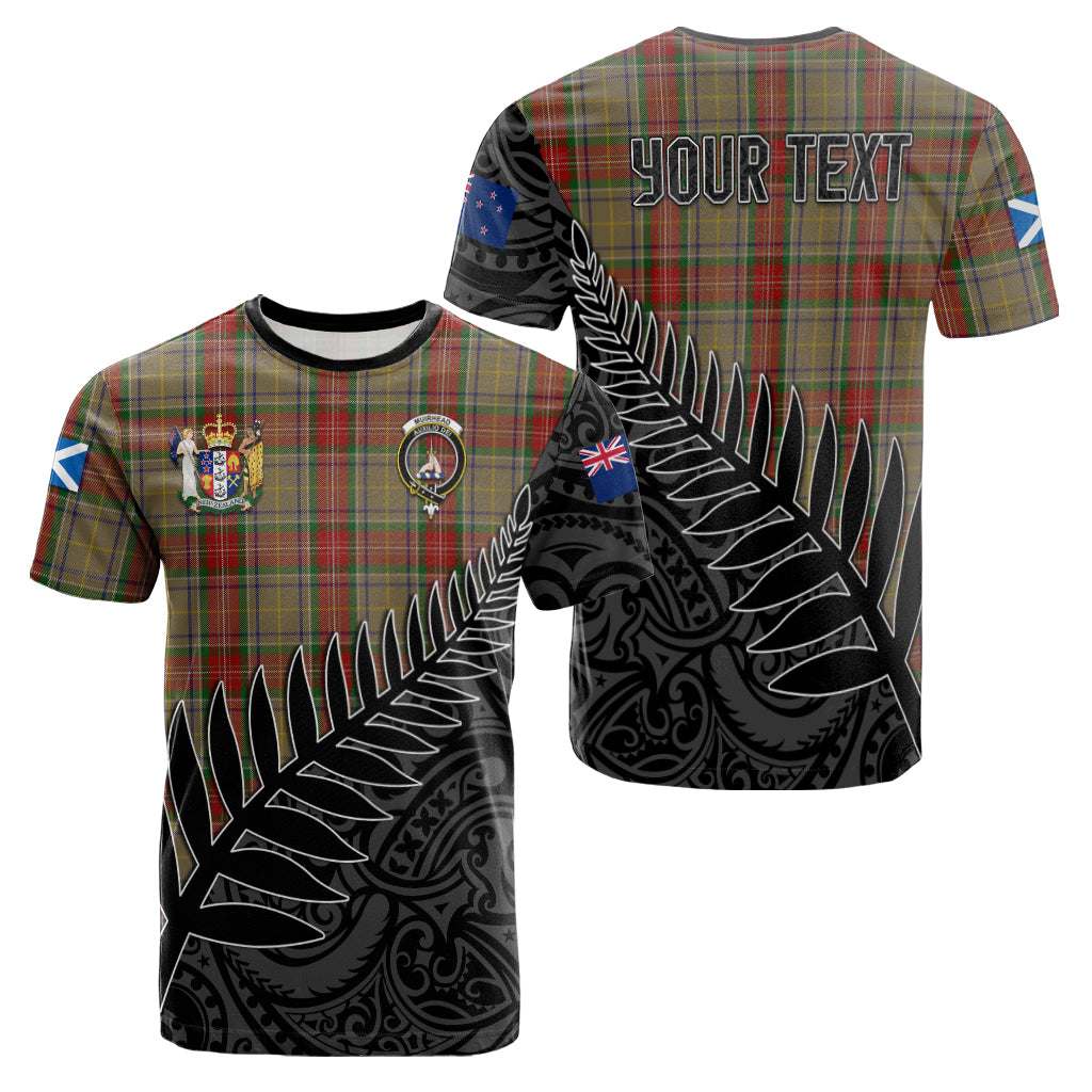 muirhead-old-tartan-family-crest-t-shirt-with-fern-leaves-and-coat-of-arm-of-nea-zealand