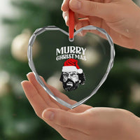 Murray Christmas Heart Crystal Glass Ornament Funny Stranger Xmas - Wonder Print Shop