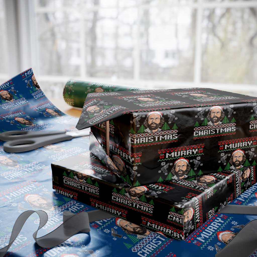 Murray Christmas Wrapping Paper Roll Funny Stranger Holiday Meme - Wonder Print Shop