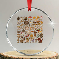 Mushroom Lovers Crystal Glass Ornament Mycology Fungi Foraging Mushroom Whisperer