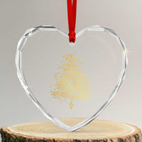 Music Christmas Tree Heart Crystal Glass Ornament Musician Music Lover Gift - Wonder Print Shop