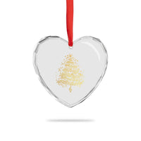 Music Christmas Tree Heart Crystal Glass Ornament Musician Music Lover Gift - Wonder Print Shop