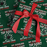 My Bowling Technique Is Top Secret Wrapping Paper Roll Funny Bowler Gift - Wonder Print Shop