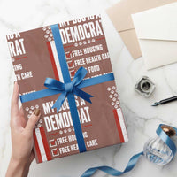 My Dog Is A Democrat Wrapping Paper Roll Funny Political Dog Owner