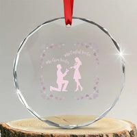 My English Teacher and Gym Teacher Are Getting Married Crystal Glass Ornament She Said Yes Love Story Romance TS02
