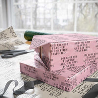 My English Teacher and Gym Teacher Are Getting Married Wrapping Paper Roll Funny Romance Love Story - Wonder Print Shop