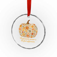 My Favorite Season is the Fall of Fascism Crystal Glass Ornament Social Justice Halloween Activist TS10