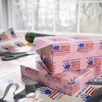 My First 4th of July Celebrate Semiquincentennial Cute Wrapping Paper Roll Born in America's 250th Year Patriotic Milestone Celebration