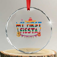 My First Fiesta Crystal Glass Ornament Baby Cinco De Mayo Mexican Fiesta Outfit