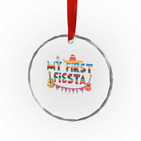 My First Fiesta Crystal Glass Ornament Baby Cinco De Mayo Mexican Fiesta Outfit