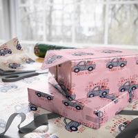 My First July 4th Gingham Vintage Truck Americana Wrapping Paper Roll Patriotic Fireworks Independence Holiday Milestone