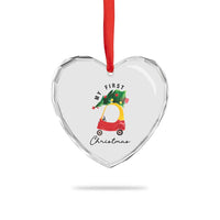 My First Xmas Heart Crystal Glass Ornament Toy Car Xmas Tree - Wonder Print Shop