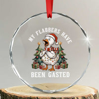 My Flabbers Have Been Gasted Crystal Glass Ornament Funny Goose Christmas - Wonder Print Shop