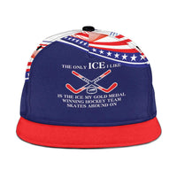 My Gold Medal Winning Hockey Team Snapback Cap Blue Style