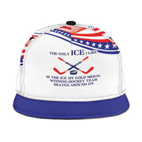 My Gold Medal Winning Hockey Team Snapback Cap White Style