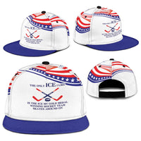 My Gold Medal Winning Hockey Team Snapback Cap White Style