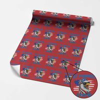 My Pronouns Are USA Wrapping Paper Roll Bold Patriotic Eagle with American Flag Bandana Mullet - Wonder Print Shop
