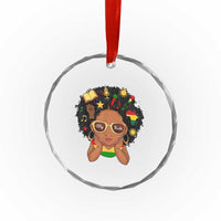 My Roots Black History Culture Pride Crystal Glass Ornament African American Heritage - Wonder Print Shop