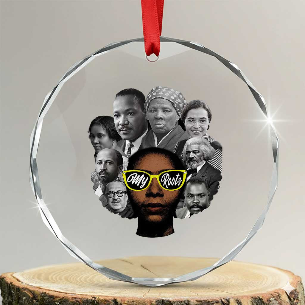 My Roots Black History Leaders Crystal Glass Ornament African American Heritage - Wonder Print Shop