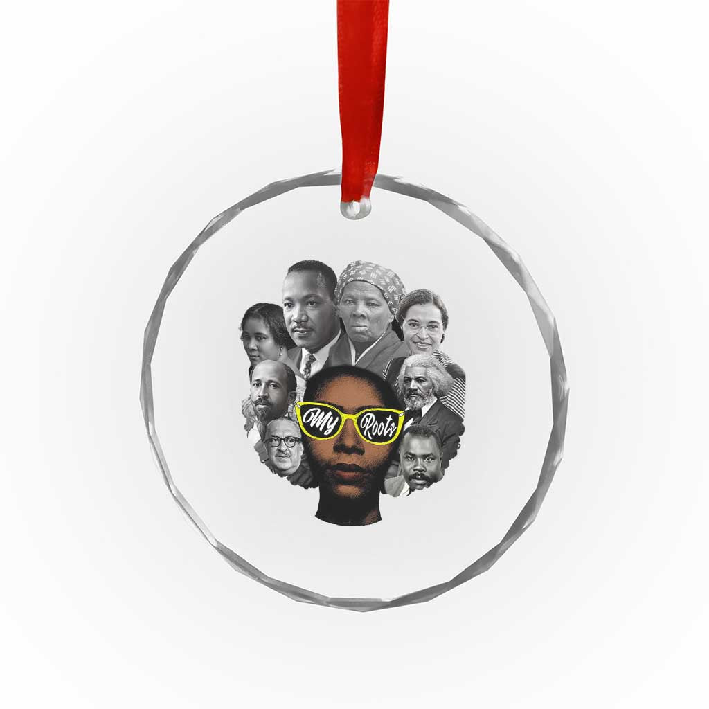 My Roots Black History Leaders Crystal Glass Ornament African American Heritage - Wonder Print Shop