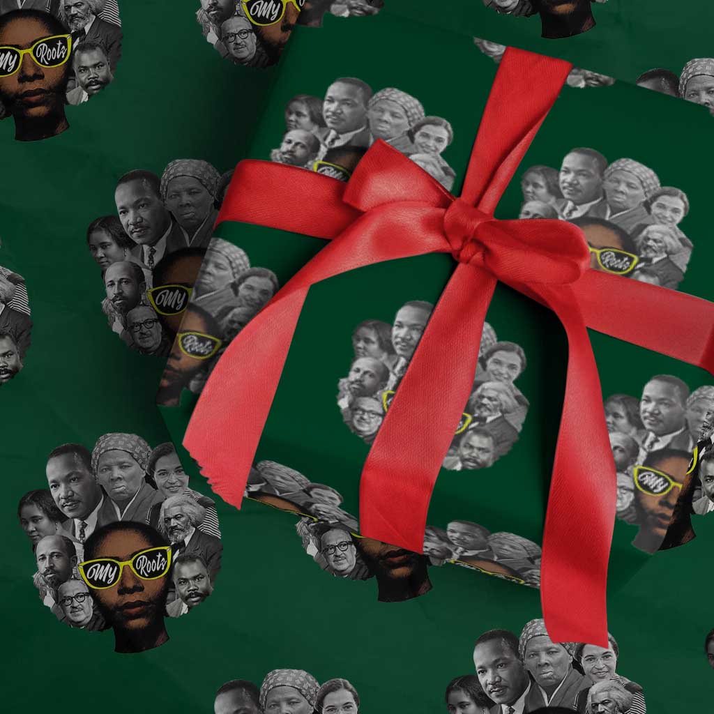 My Roots Black History Leaders Wrapping Paper Roll African American Heritage - Wonder Print Shop