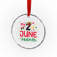 My Second Juneteenth Crystal Glass Ornament African American Baby Freedom Day