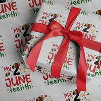 My Second Juneteenth Wrapping Paper Roll African American Baby Freedom Day