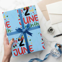 My Second Juneteenth Wrapping Paper Roll African American Baby Freedom Day