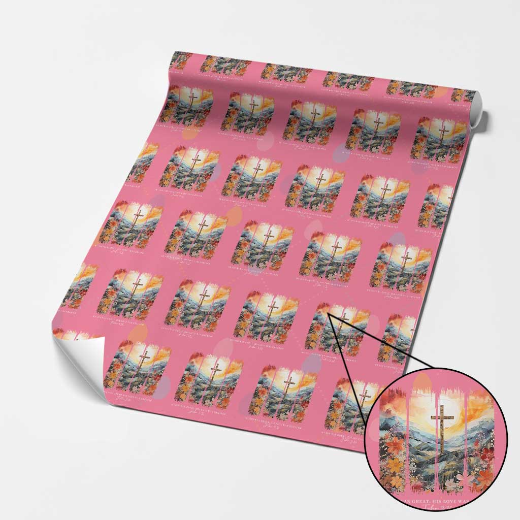My Sin Was Great His Love Was Greater Wrapping Paper Roll Christian Easter Religious Bible Verse