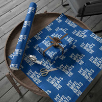 My Wife Beats Me Wrapping Paper Roll Funny Husband Birthday Sarcastic - Wonder Print Shop