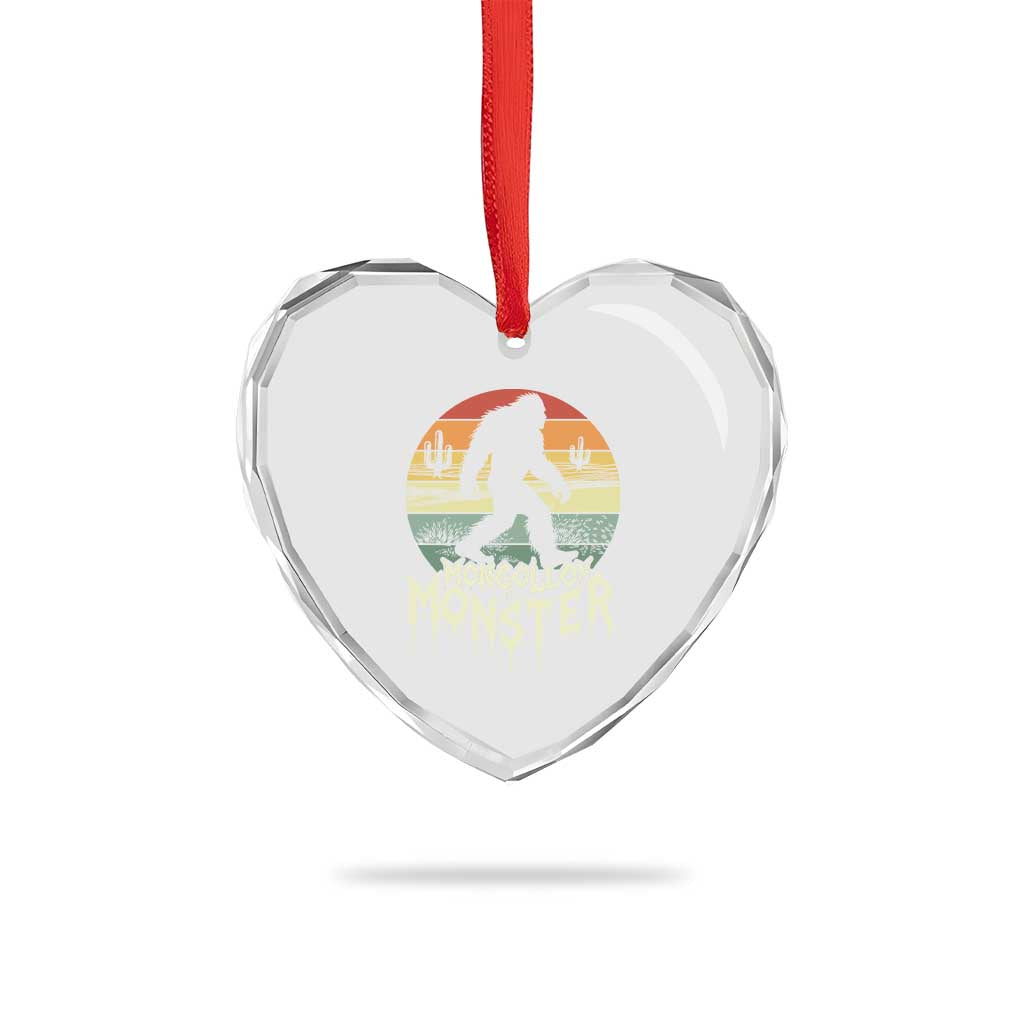 Mysterious Mogollon Monster Heart Crystal Glass Ornament Arizona Wilderness Enigma