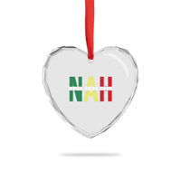 Nah Rosa Parks Quote Heart Crystal Glass Ornament Black Movement Protest - Wonder Print Shop