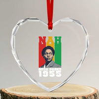 Nah Rosa Parks Quote Heart Crystal Glass Ornament Civil Rights African American - Wonder Print Shop