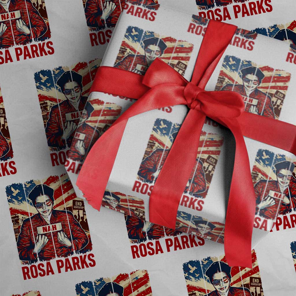 Nah Rosa Parks Wrapping Paper Roll Black History Month Gift
