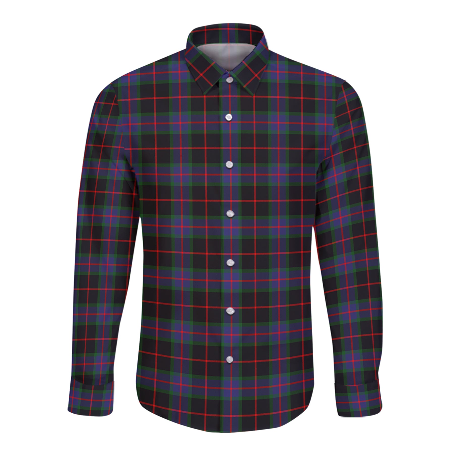 Nairn Tartan Long Sleeve Button Up Shirt K23