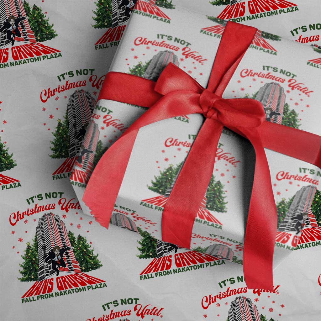 Nakatomi Plaza 1988 Wrapping Paper Roll It's Not Christmas Until Hans Gruber Fall Xmas Party