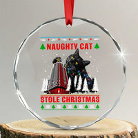 Nakatomi Plaza Christmas Crystal Glass Ornament Funny Catzilla Monster Xmas - Wonder Print Shop