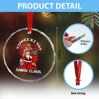Nakatomi Plaza Christmas Crystal Glass Ornament Yippee Ki Yay Santa Claus - Wonder Print Shop