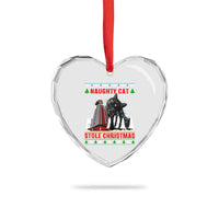 Nakatomi Plaza Christmas Heart Crystal Glass Ornament Funny Catzilla Monster Xmas - Wonder Print Shop