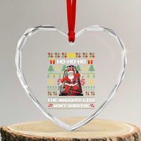 Nakatomi Plaza Christmas Heart Crystal Glass Ornament Funny Santa Gun Cosplay Xmas - Wonder Print Shop