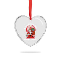 Nakatomi Plaza Christmas Heart Crystal Glass Ornament Yippee Ki Yay Santa Claus - Wonder Print Shop
